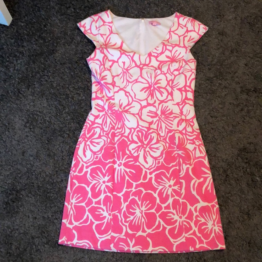 Pink Lilly Pulitzer shift dress size large